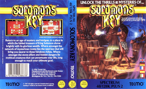 Solomon's Key box art for ZX Spectrum